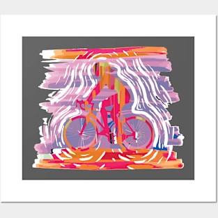 Vintage Mountain Bike Gift for Women Posters and Art